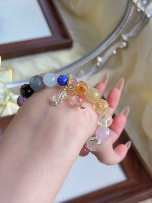 Lingyin Temple 18 Beads Crystal Bracelet - Exclusive Spiritual Design