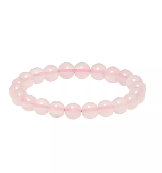 “Honeyed Encounter” Rose Quartz Bracelet – 8mm
