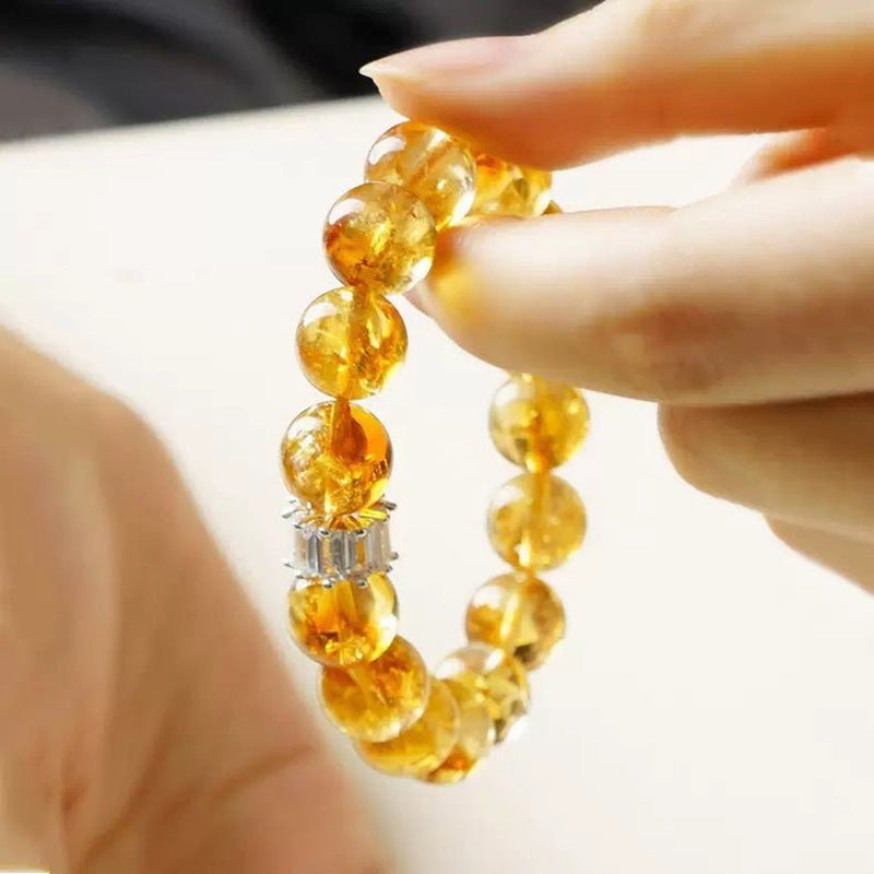 "Fortune & Prosperity" Yellow Crystal Bracelet - Wealth and Luck Charm