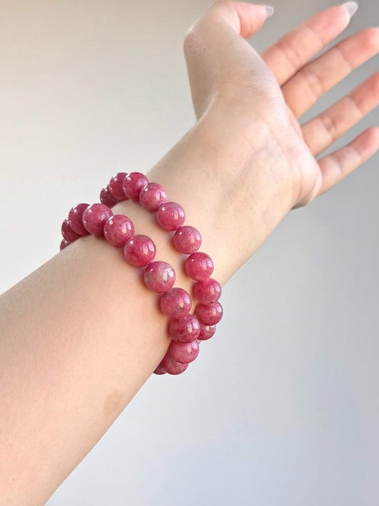 Rose Quartz Bloom Bracelet – Wisdom & Charm